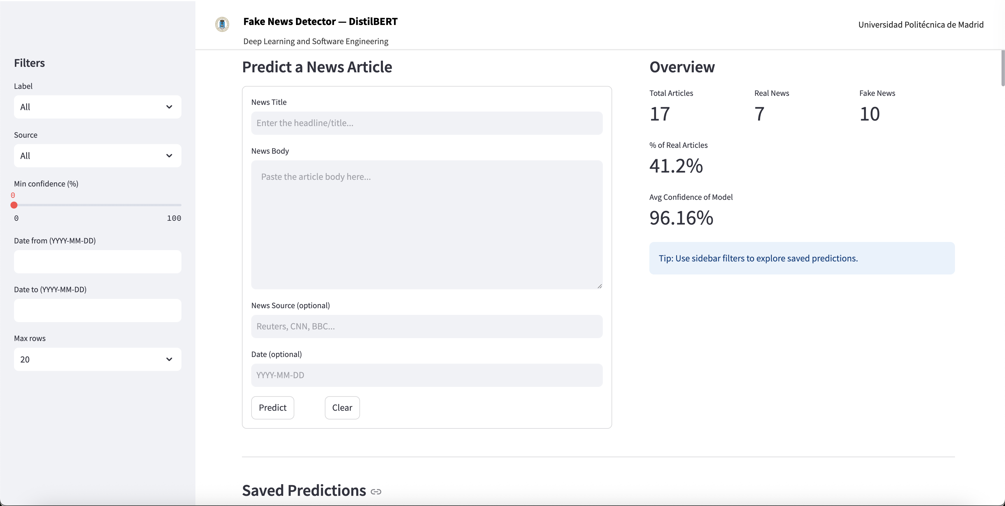 Fake News Detector Machine Learning Project